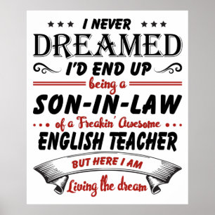 Zoon in de wet van de Geweldige Engelse leraar Poster