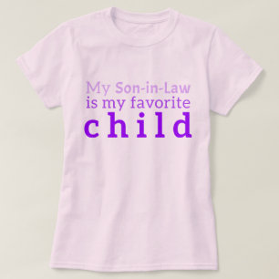 Zoon in het shirt: "Mijn schoonzoon is mijn favori T-shirt