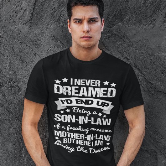 Zoon in Law Proud Geweldige moeder in Law Funny Gi T-shirt