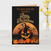 ZOON N FAMILIE HALLOWEEN KAART (Gele Bloem)