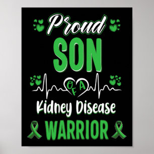 Zoon Nierziekte Warrior Awareness Lint Groen Poster