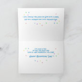 Zoon, religieuze Joy Birthday-ballonnen Kaart (Binnen)