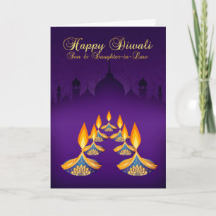 Zoon & Schoondochter, Diwali Wenskaart, Kaart