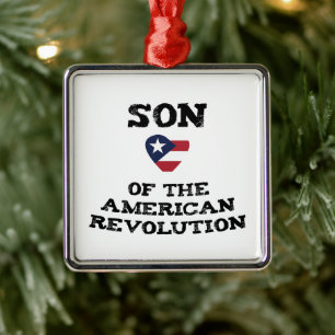 Zoon van de Amerikaanse Revolutie USA Star Eagle D Metalen Ornament