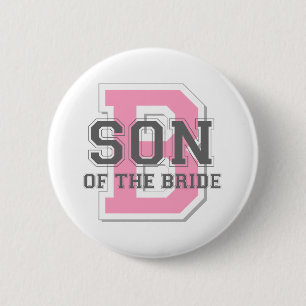Zoon van de Bride Cheer Ronde Button 5,7 Cm