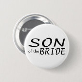 Zoon van de Bride Ronde Button 5,7 Cm (Voorkant /achterkant)