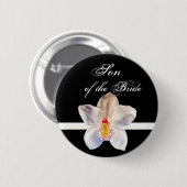 Zoon van de bride Wedding ID-badge Ronde Button 5,7 Cm (Voorkant /achterkant)