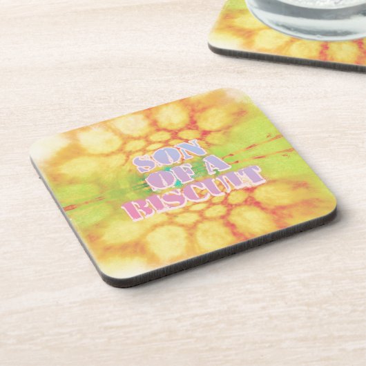 Zoon van een koekje, Granny Swears Series Bier Onderzetter (Linkerzijde)