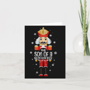 Zoon Van Een Notenkraker Grappig Kerstmis Familie Kaart