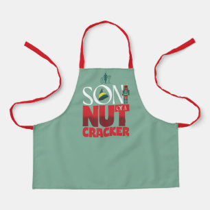 Zoon van een notenkraker schort