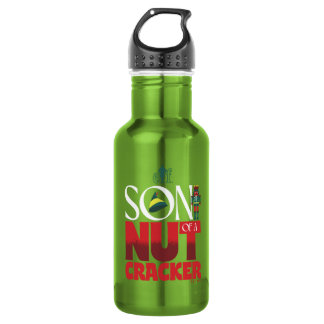 Zoon van een notenkraker waterfles 