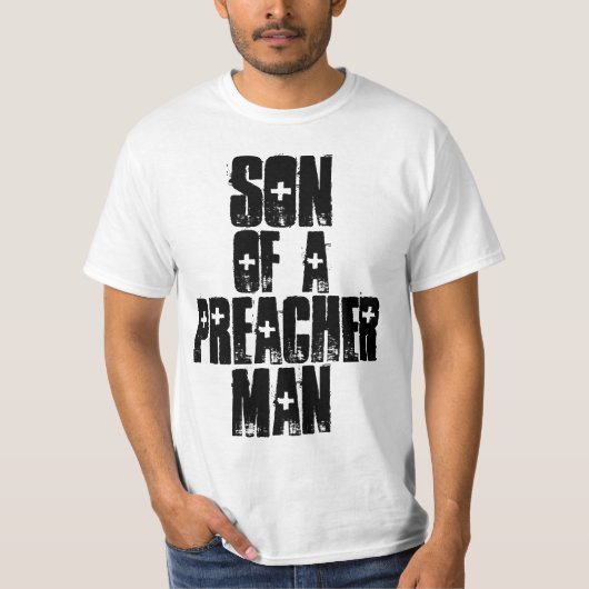 ZOON VAN EEN PREDIKER MAN, PREDIKER KIND, T-shirts (Voorkant)