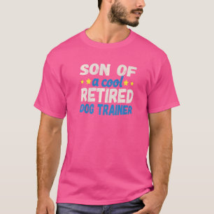 Zoon van een trainer voor bejaarde honden t-shirt