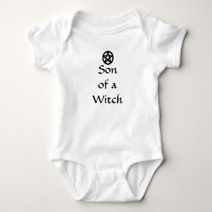 Zoon van een Witch Pagan Pentacle Baby Clothes Romper
