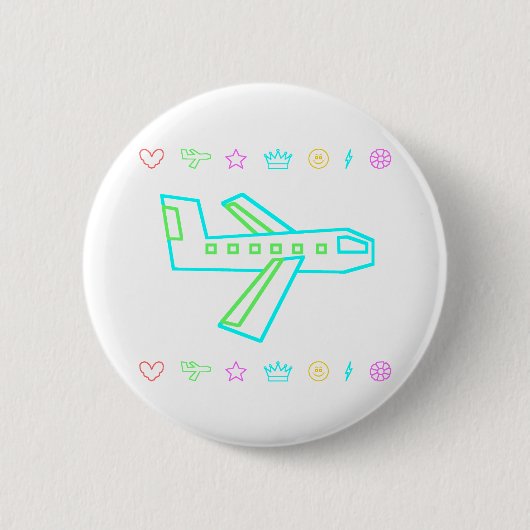 Zooper Plane Ronde Button 5,7 Cm (Voorkant)