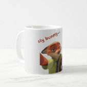 Zootopia Inspired "Sly Bunny, Dumb Fox" Ceramic Co Koffiemok (Voorkant links)