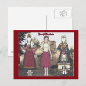 Zora of Macedonië Paper Doll Briefkaart (Voorkant / Achterkant)