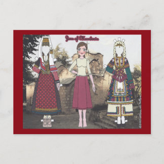 Zora of Macedonië Paper Doll Briefkaart