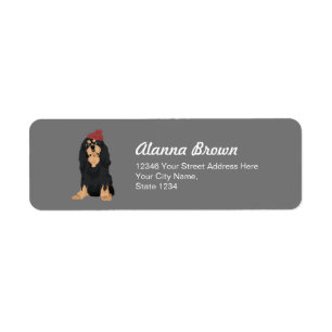 Zora The Black & Tan Cavalier King Charles Spaniel Etiket
