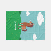 Zora the Horse Fleece Deken (Voorkant (Horizontaal))