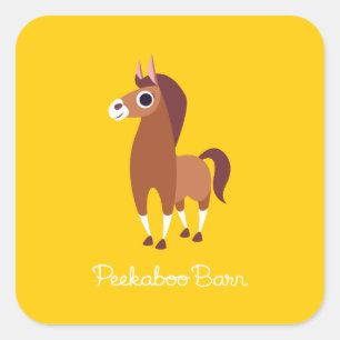 Zora the Horse Vierkante Sticker