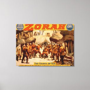 Zorah Russisch Miners Theatrisch Poster Canvas Afdruk