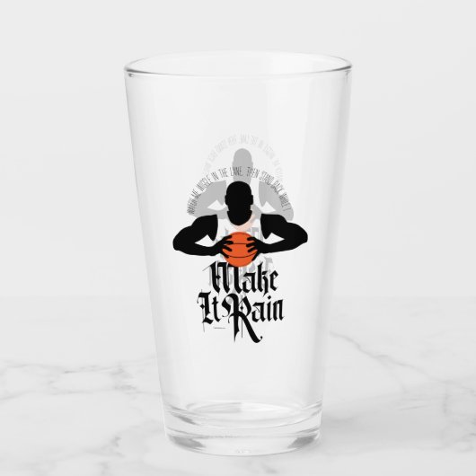 Zorg dat het weer Regen (Basketball) Glas (Voorkant)