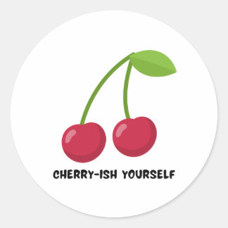 Zorg dat je jezelf bemint citaat ronde sticker