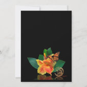 Zorg dat kaart canna lelie en vlinder (Achterkant)