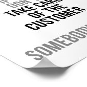 Zorg ervoor dat de klant poster (Hoek)