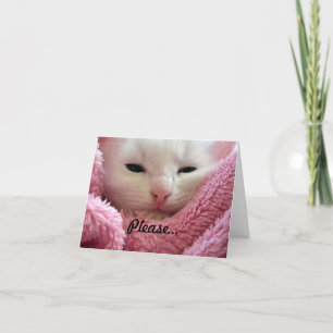 Zorg goed voor kitten kaart