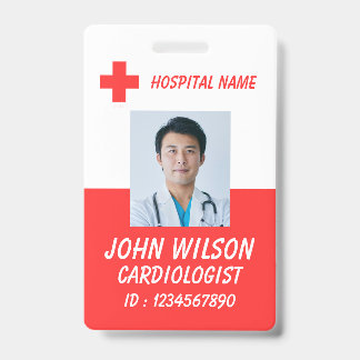 Zorg Verpleegster Foto ID Badge Card