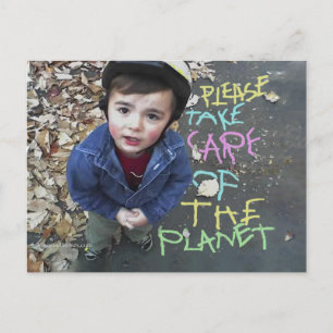 Zorg voor de aarde briefkaart
