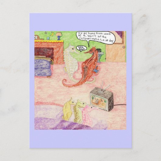 Zorg voor de Kinderen Briefkaart (Voorkant)