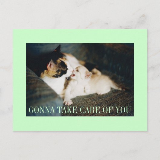 zorg voor je briefkaart (Voorkant)