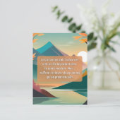 Zorg voor je geestelijke gezondheid. briefkaart (Staand voorkant)