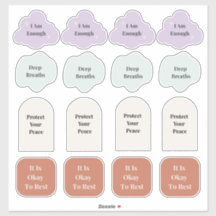 Zorg voor je geestelijke gezondheid en stickers me