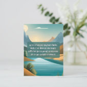 Zorg voor jezelf. briefkaart (Staand voorkant)