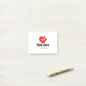 Zorg voor uw gezondheid post-it® notes (Op bureau)