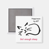 Zorg voor voldoende slaap magneet (Voorkant / Achterkant)