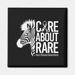 Zorg voor zeldzame ziekte bewustzijn zebra lint  magneet