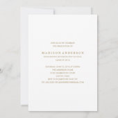 Zorgeloos Faux Folie Afstuderen Uitnodiging (Achterkant)