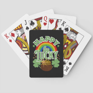 Zorgeloos Gelukkig Pokerkaarten