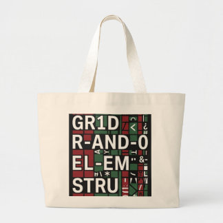 Zorgeloze Canva Tote Tas Typografie