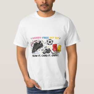 Zorgeloze scheidsrechter-kit — Grappige Kawaii-voe T-shirt