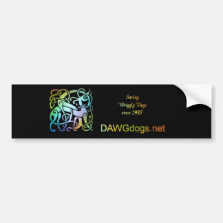 Zorgen van rigoureuze honden bumpersticker