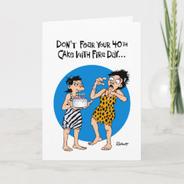 Zorgen voor de 40e verjaardag van de geboortekaart kaart