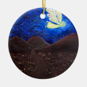 Zorgen voor de Soul Angel met Baby Gift Ornaments Keramisch Ornament