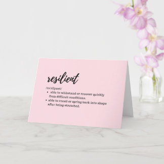 ZORGKAARTEN NEMEN - Definitie van veerkrachtig Kaart