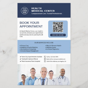 Zorgkliniek QR Afspraak Boeking Flyer